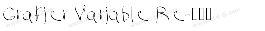 Grafier Variable Re字体转换